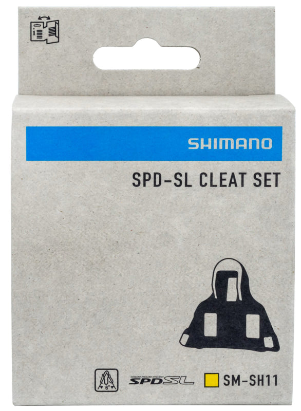Shimano SM-SH11 SPD-SL Yellow Cleats.