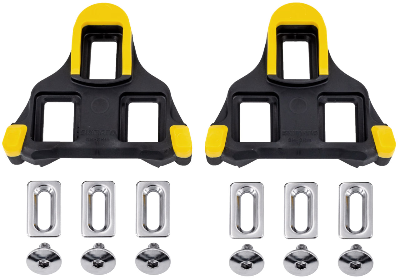 Shimano SM-SH11 SPD-SL Yellow Cleats.
